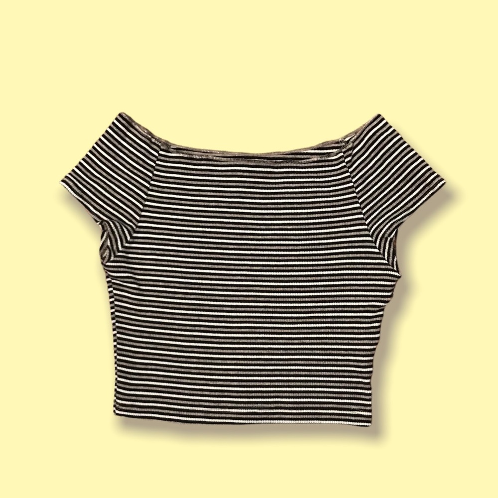 Brandy Melville striped crop top